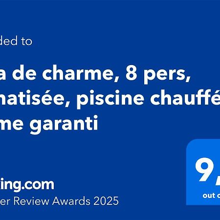 Villa De Charme, 8 Pers, Climatisee, Piscine Chauffee, Calme Garanti 罗克布伦河畔阿尔让 外观 照片